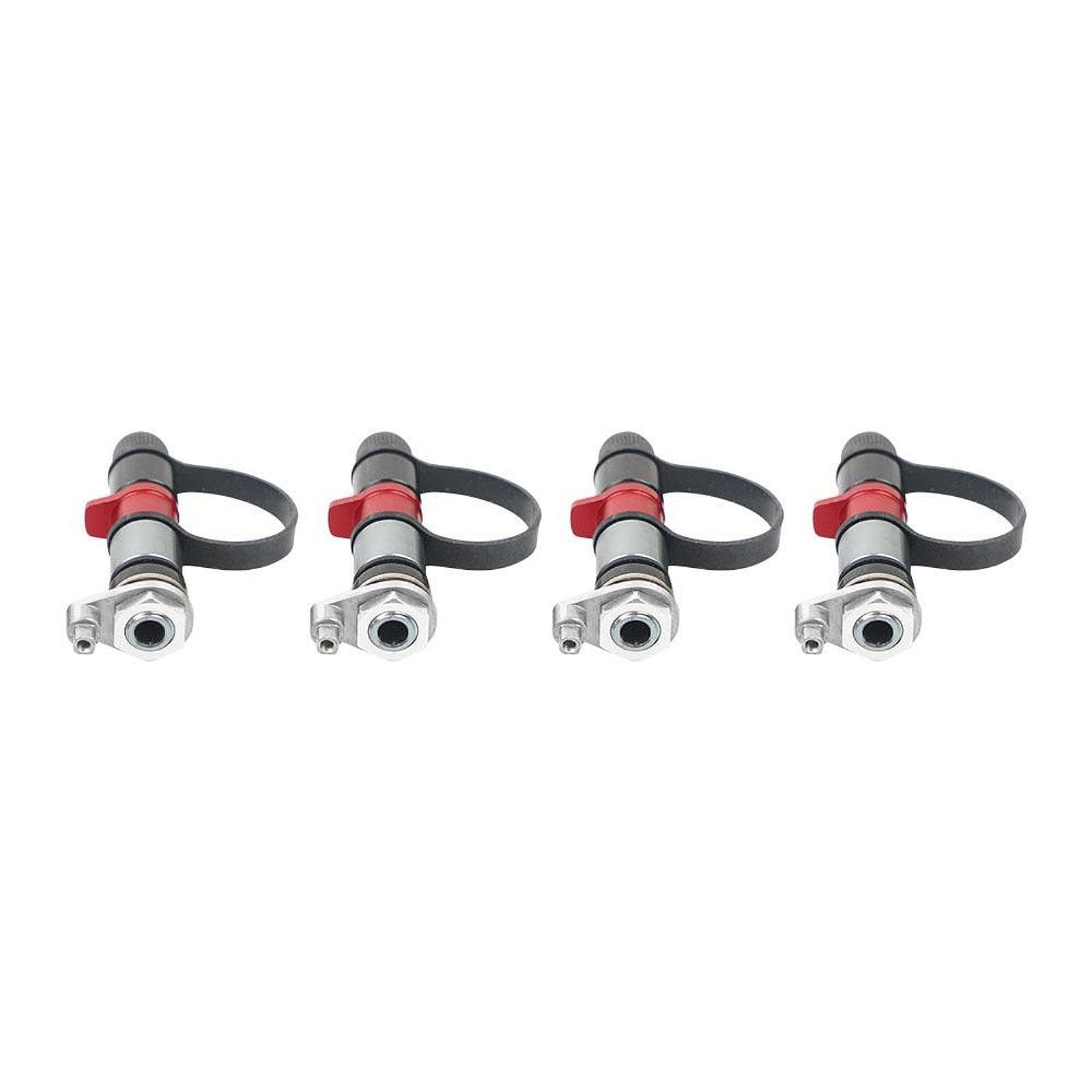 4 Pezzi Valvola Sgonfia Automatica Kit Accessori Sgonfiaggio Pneumatici Metallo Universale Pratico Adatto a Guida Veicoli Multiuso