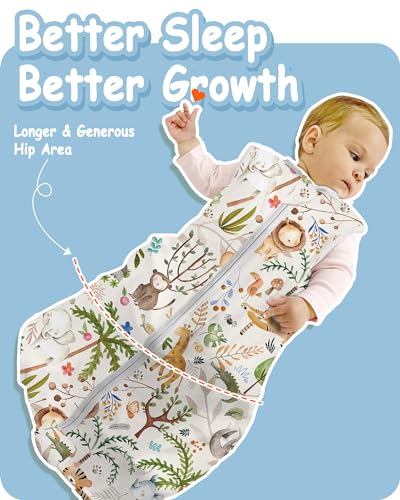 Image of Toddler Sleep Sacks 2T-3T-4T, 0.5 TOG Light Summer Wearable Blankets, Extra Long XL Sleeping Bags, 2 Pack