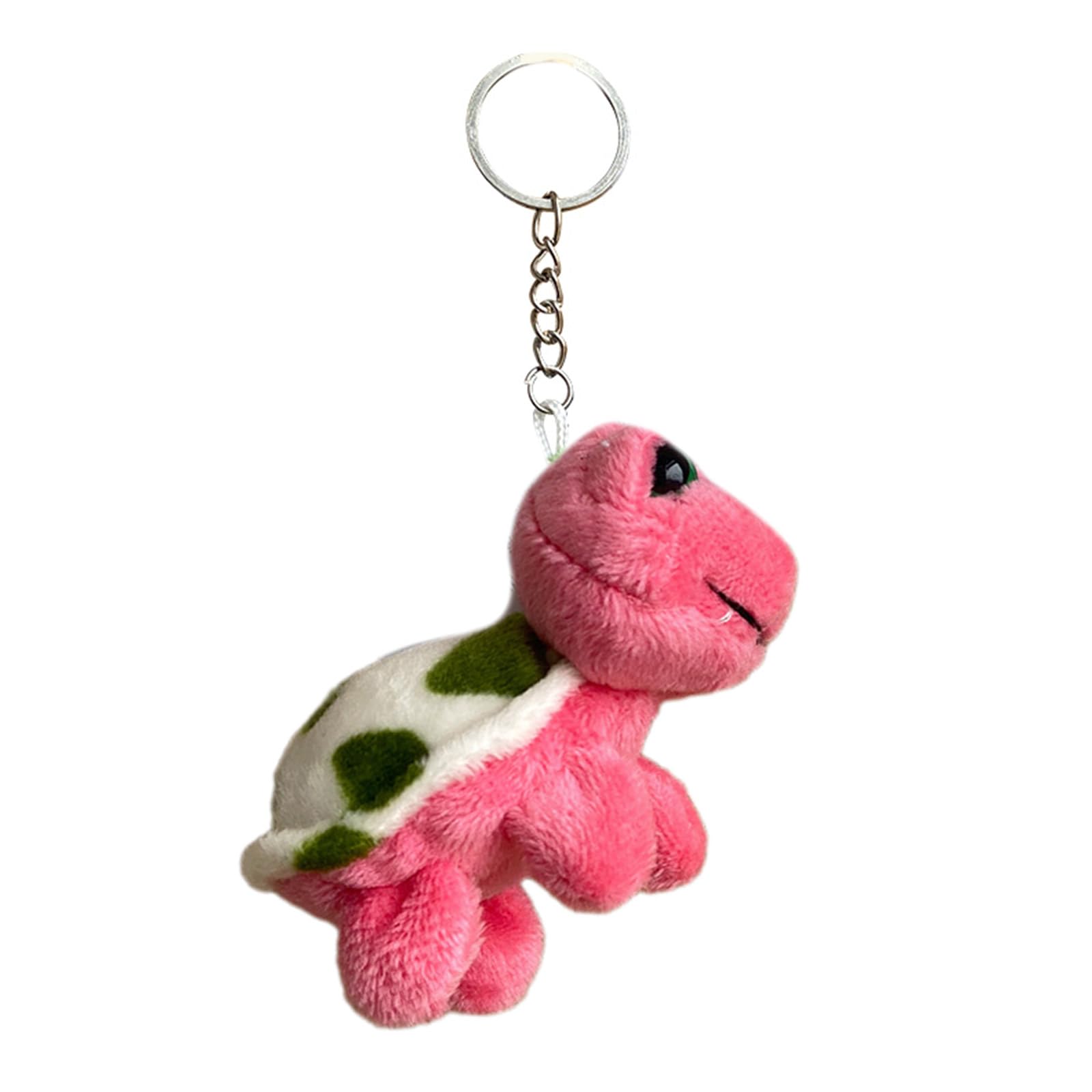 Yjcnelcr Key Chains for Ladies Cartoon Plush Turtle Charm Keychains Cute Plush Stuffed Ornament Pendant Keyring Keyrings Keychain Bag Pendant Decoration Bag Charm Purse Charms Gifts for Women Girls