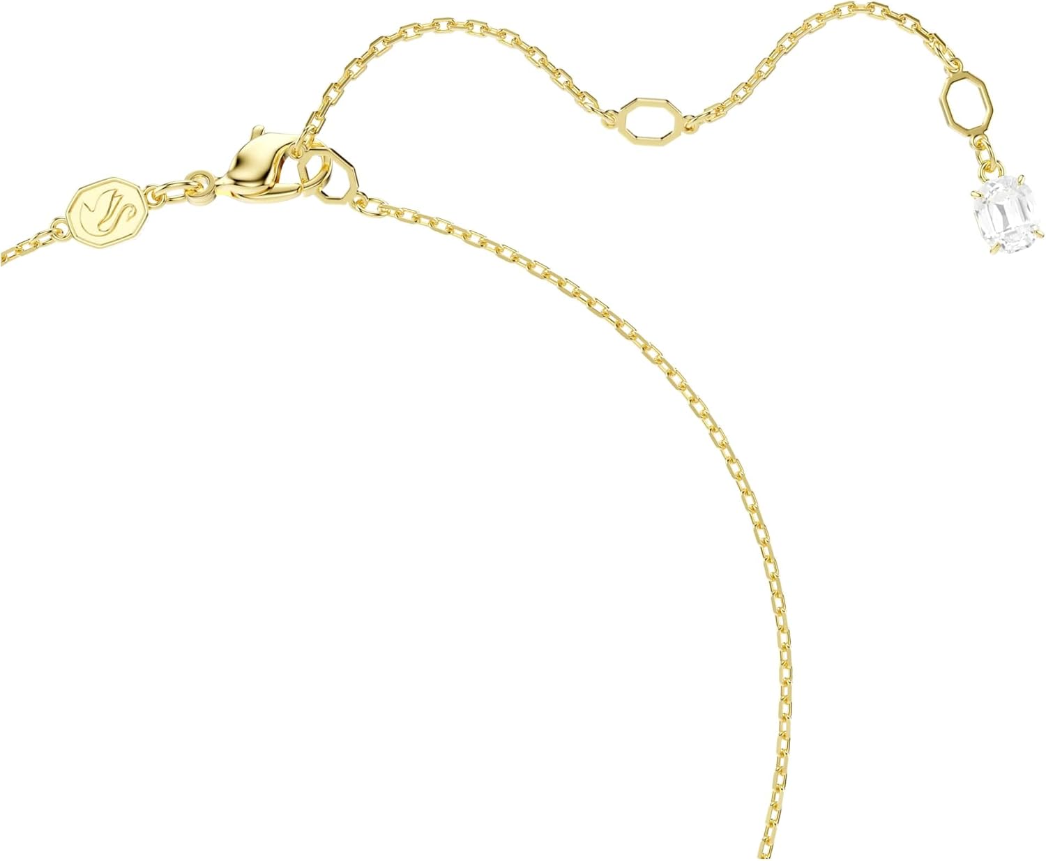Swarovski Mesmera necklace, Heart, White, Gold-tone finish - Image 4