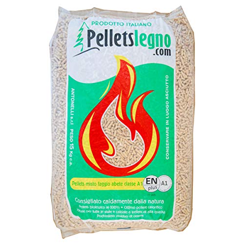 Prodotto di puro legno, ecologico, pulito, ad alto potere calorifico, proveniente da legni di abete e faggio di origine italiana.