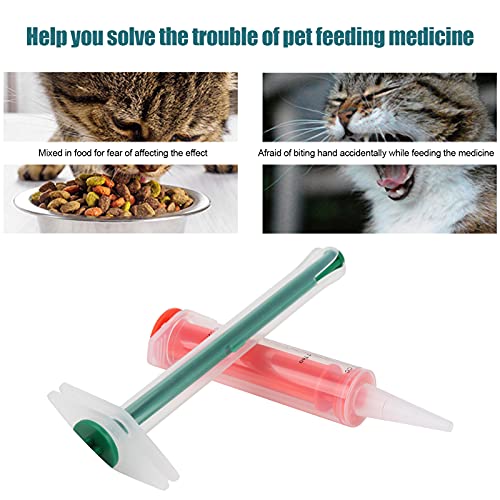 Pssopp Pet Syringe Pet Pill Shooter, Cat Pill Dispenser Feeder Pet Pill Tablet Feeder Silicone Pet Medicine Feeder With 2 Tips For Dog And Cat #TOP5
