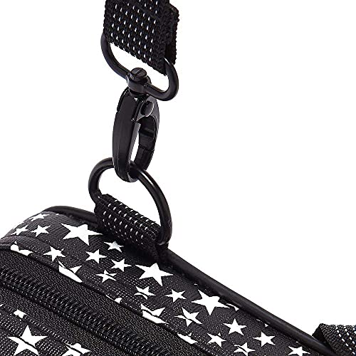 Beaumont "Starry Night" Flute Case With Shoulder Strap - C-Foot Flute Hard Case Cover - Lightweight Canvas C Case for Yamaha, Jupiter, Trevor James Flute Instrument Case - Thumbnail 7