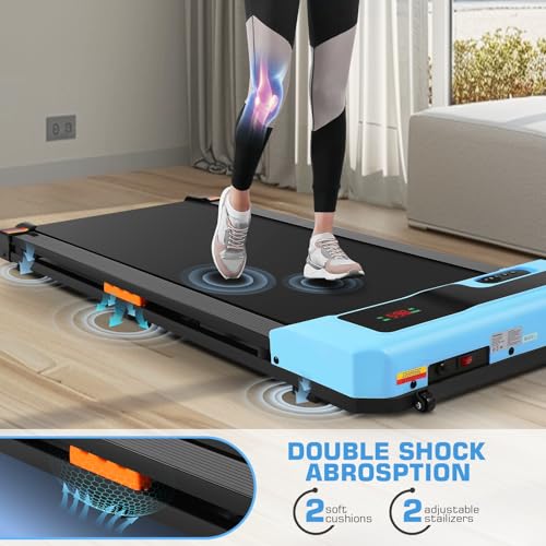 Caminadora plegable portátil 2 en 1 capacidad 300 lb miniatura 4