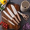 Knife-Set-6-Pieces-Kitchen-Knife-Set-for-ChefWooden-Coating-Knife-Set-Stainless-Steel-Non-stick-Non-slip-Super-Sharp-Blade-Chef-Knife-Set-with-Block-Suitable-for-GiftKhaki Knife Set, 6-Pieces Kitchen Knife Set for Chef,Wooden Coating Knife Set, Stainless Steel Non-stick Non-slip Super Sharp Blade Chef Knife Set with Block Suitable for Gift(Khaki)