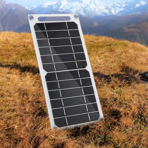 Cargadores impermeables Tipo C con panel solar USB 5V 6W para equipo de exteriores 4