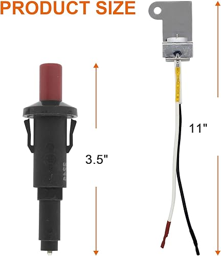 Miniatura 3 de DELSbbq Kit de encendido de parrilla para parrillas de gas Weber Q300 Q3000, pieza de repuesto de arranque de fuego 60092 para parrilla de gas Weber
