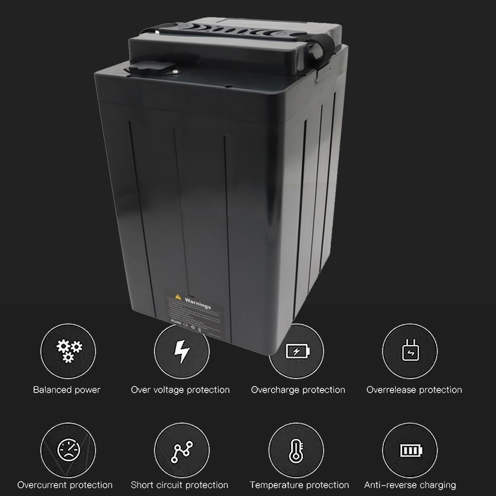 60-Volt-20-Ah-30-Ah-Lithium-Akku für Elektromotorräder, 48-V-60-V-72-V-20-Ah-22-Ah-25-Ah-Lithium-Ionen-Akkus mit hoher Kapazität und Ladegerät für Motoren von 0–3000 W