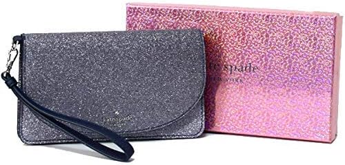 [ケイトスペード] ポーチ katespade サフィアーノレザー グリッター マルチファンクショナル リストレット マルチ ポーチ