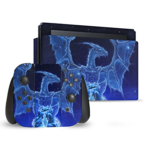 Skin Nintendo Switch Ed Beard Jr : autocollant vinyle dragon pour console et dock