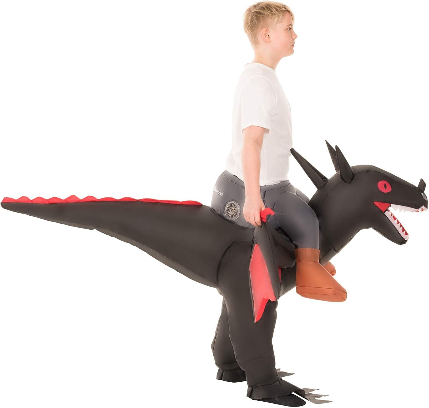 morph white inflatable rideon dragon halloween costume for kids core