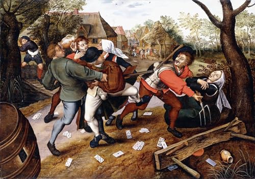 Póster Risse di contadini Pieter Brueghel para decorar pared vacía de dormitorio 60x90 1