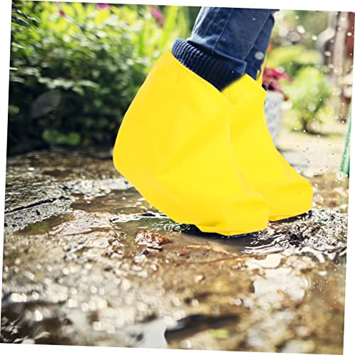 2 pares de protectores impermeables para botas de lluvia de látex, cubrebotas antideslizantes para ciclismo, senderismo y deportes miniatura 2