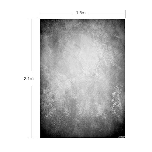 Pano de fundo, Fundo de fotografia de 1,5 * 2,1 m / 5 * 7 pés Cinza Fundo de pavermelhoe retro para