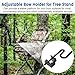 QCG Tree Stand Bow Holder - 360 Fork Rotation Angle Crossbow Holder Archery Compound Bow Hanger - Easy Installation Treestand Bow Rest for Hunting Accessory