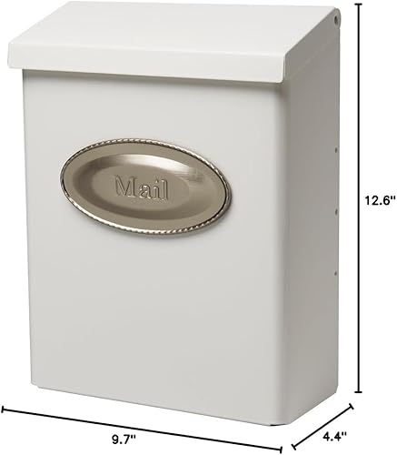 Miniatura 9 de Gibraltar Mailboxes DMVKGV04- Buzón de acero galvanizado de media capacidad de cierre de diseño buzón para montaje en pared DMVKGV04