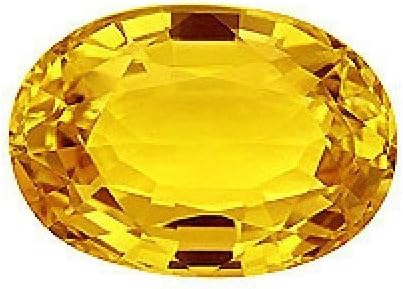 Gemselect Certified Natural Yellow 5.5 Ratti Sapphire Gemstone