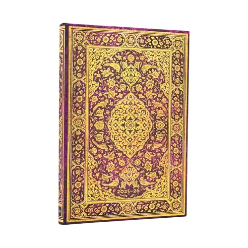 Paperblanks | 2026 El Vergel | Poesía Persa | 13 Meses | Midi | Apaisado | Cierre con Banda Elástica | 160 Pg | 100 GSM