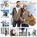 LTHTX Men's Double-Layer Fleece Hooded Jacket, Polar Fleece Jacket Mens Warm Winter Jacket Tactical Coat with Pockets, sky blue, Large