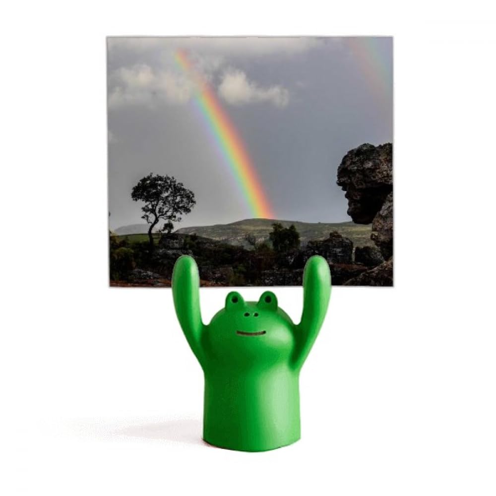 Support pour mémo grenouille Rainbow ry pince notes de bureau
