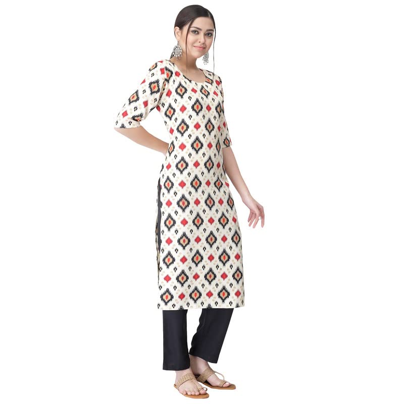 Image of Pinkmint Women's Crepe Digital Printed Straight Kurta