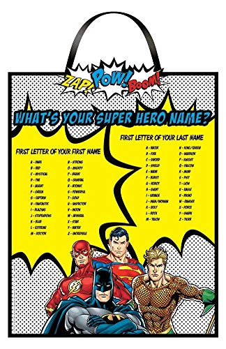 Panneau de fête Justice League amscan à suspendre pour décoration d'anniversaire
