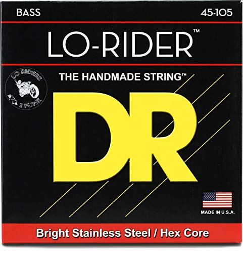 DR Strings Lo-Rider - Stainless Steel Hex Core Bass 45-105 (MH-45)
