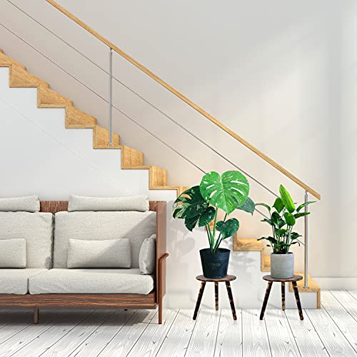 Plant Table For Indoor-Tall Plant Stand,Planter Stand For Indoor Plants,12 Inches Small Round Side Table,Mid Century Plant Stand And Tall Plant Holder For Flower Pots(Natural Carbonized Wood Brown) #TOP3