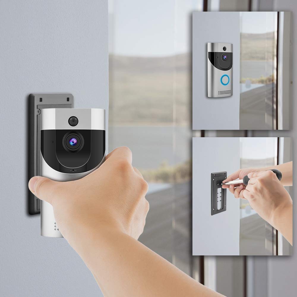 Videocitofono, Wi-Fi Campanello Video, Citofono Senza Fili,con Rilevatore di Movimento Visione Notturna,Casa Allarme Smart,Senza Fili videocitofono Telefono Cellulare Video remoto
