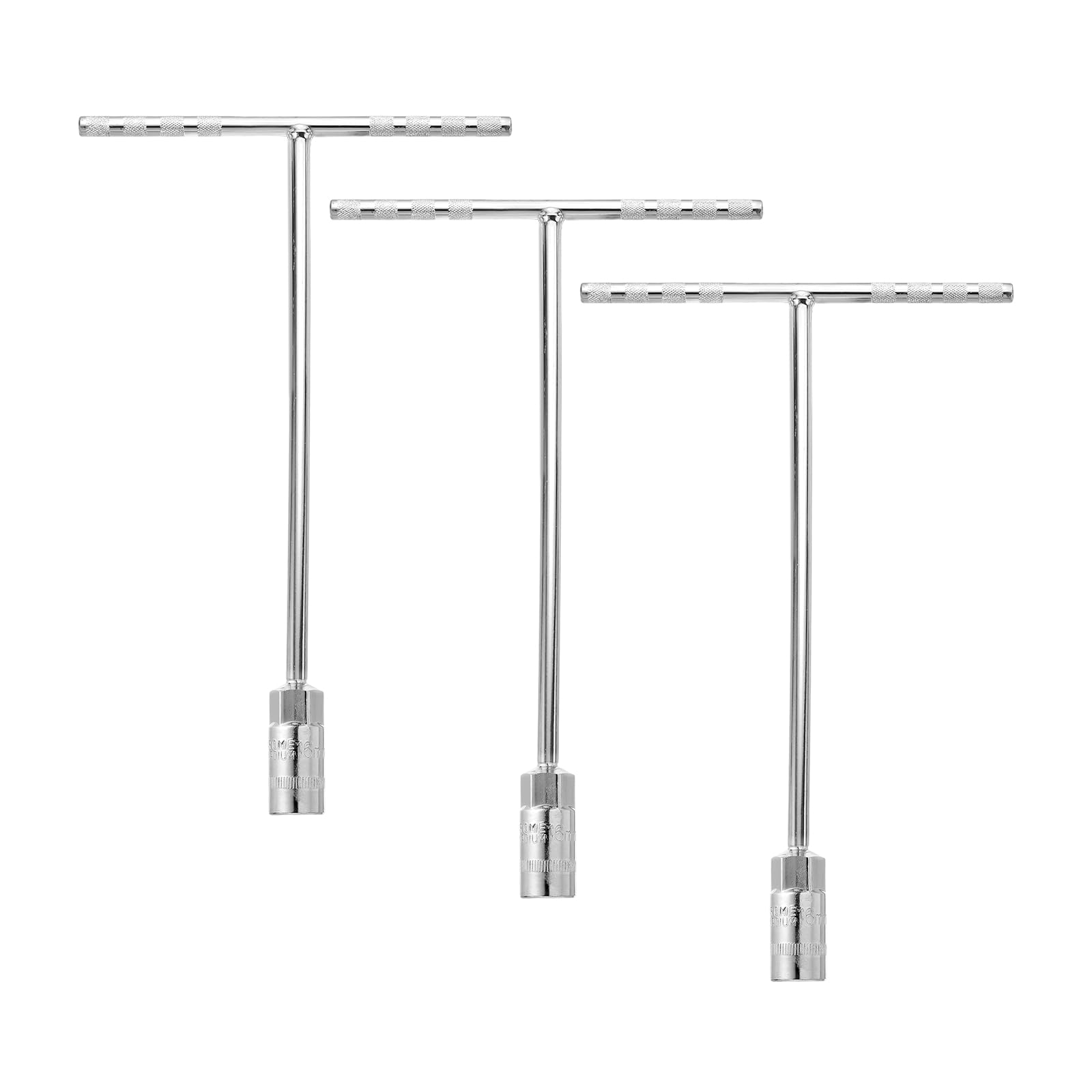 Clé à douille 16mm longue portée acier 6 points lot de 3 clés métriques en T