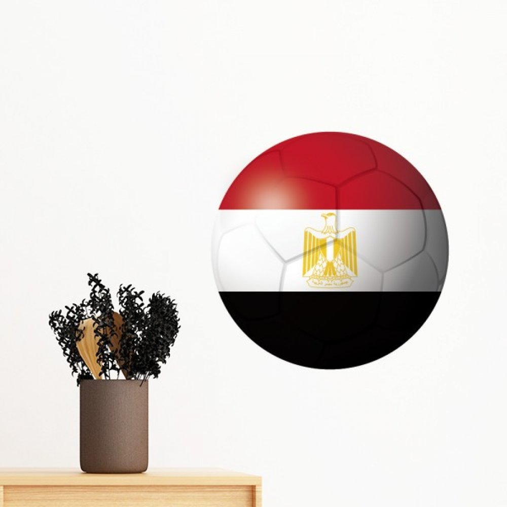 Sticker mural Égypte football 40cm déco amovible en vinyle