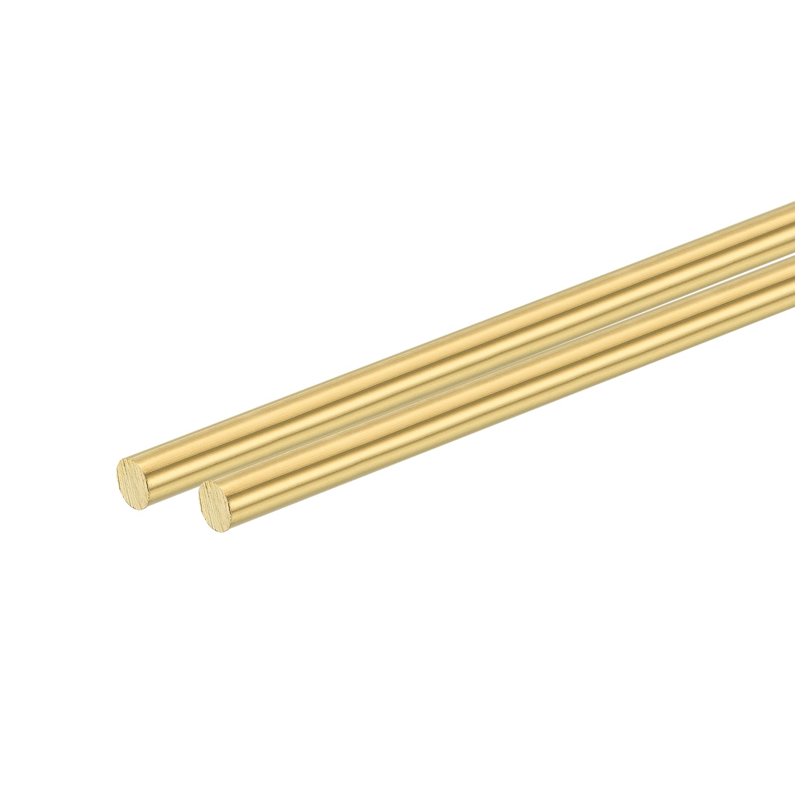 QUARKZMAN Barra Rotonda Piena in Ottone 1/4" (6,35mm) 12" (305mm) H62 per Tornio