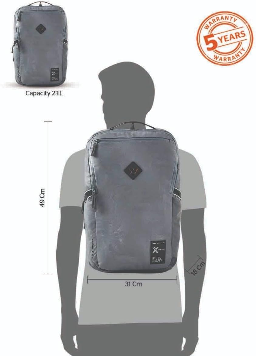 Wildcraft Seeker 4 Compartment Laptop Backpack 23 L - Grey Topographic