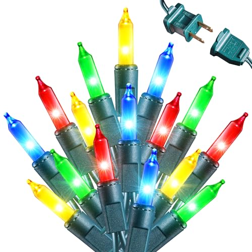 Jyoiat Christmas Lights -2 Pack Total 43FT 200 Count Conectable