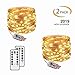 [2 Pack] Fairy String Lights 120 LED 12M/40Ft 8 Modes USB Plug in Powered Lights Waterproof Outdoor/Indoor Copper string Lights with Remote Timer for Bedroom, Party, Wedding, Christmas (Warm White)