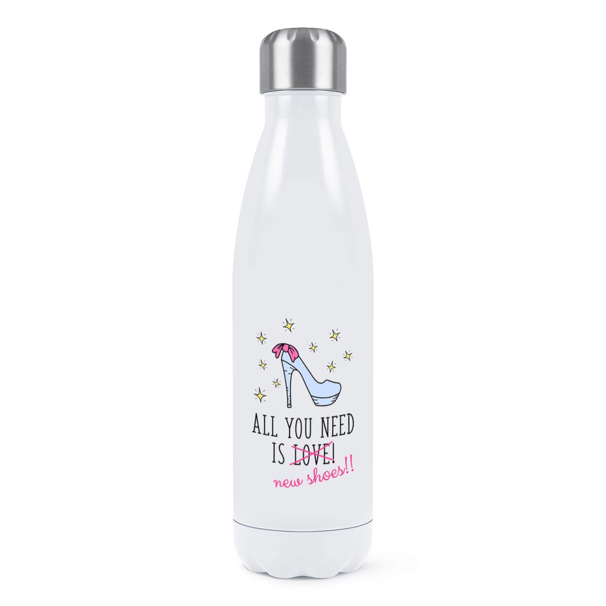Bouteille d'eau isolée acier inoxydable sport et randonnée au quotidien gourde blanche