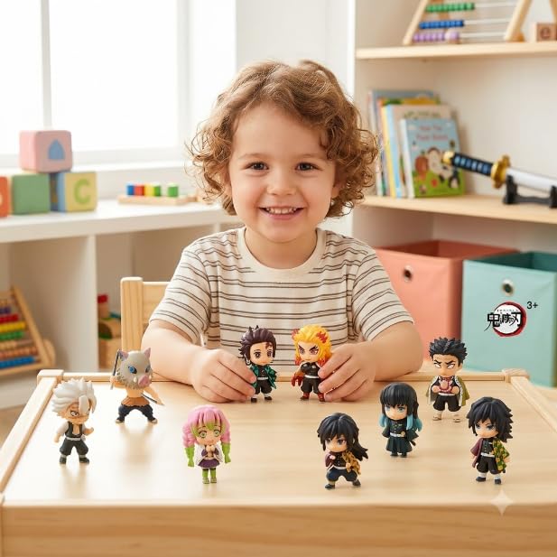 Image of Anime Style Mini Action Figure Set of 10 | Chibi Collectible PVC Figures | Desktop Decoration Toy for Kids & Collectors (Naruto)