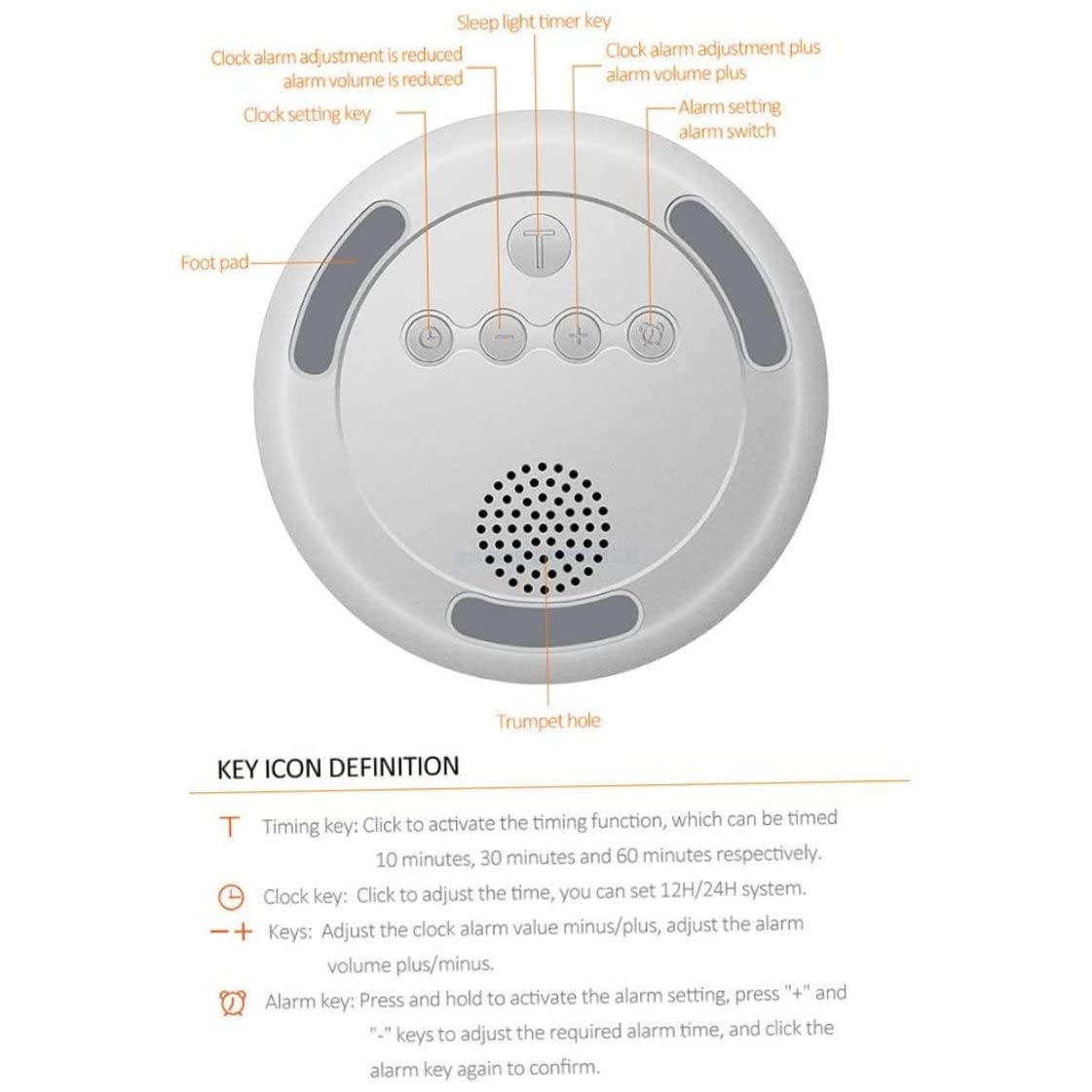 Luz de despertador con simulación de amanecer, reloj despertador con simulación de amanecer, luz nocturna táctil LED, ayuda para dormir junto a la cama con cable USB para niños, adultos, personas que