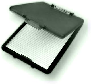 Black A4 Plastic Compact Clipboard Paper Storage Box File Durable Waterproof New
