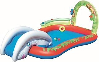Dziecięcy brodzik ogrodowy, dmuchany basen dla dzieci, dla chłopców i dziewczynek, basen wewnętrzny, nadmuchiwana łazienka dla dzieci (kolor , rozmiar: 279 x 173 x 102 cm)