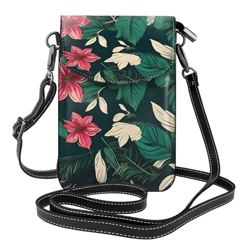 Sac bandoulière cuir imprimé fleuri femme élégant et durable