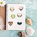 30pcs Boobs Heart Stickers Pack, Waterproof Cartoon Feminine Chest Decals for Laptop, Water Bottle, Journal, Scrapbook, DIY