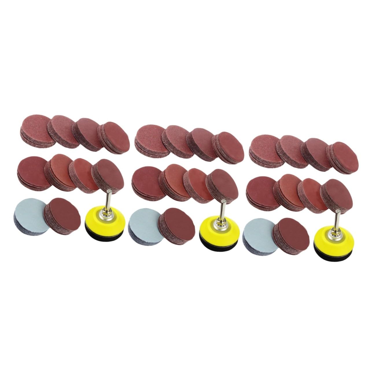 Mobestech 300pezzi Kit Dischi Abrasivi Platorello Include Vetrata Grit Per Smerigliatrici e Utensili Rotativi Per Levigatura e Lucidatura