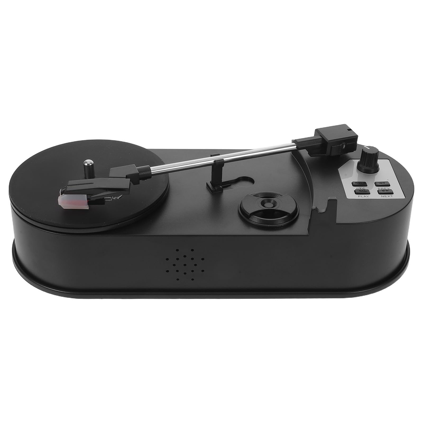 Giradischi Vinile Retrò USB con Registrazione Mp3, Abs Nero | Alimentazione Usb, Altoparlante Integrato, Cavo USB Incluso, Uso per Festival e Party