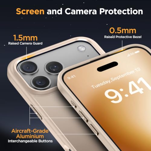 Image of Miracase Sleeve Case for Translucent 18 Pro Max, Gold