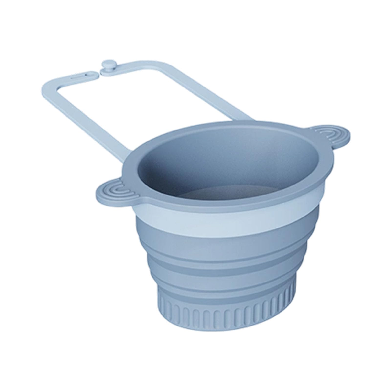 Tfaoys Blue Silicone Sink Strainer Basket Cleaning Tool Holder Hanging Faucet Sponge Shelf With Drain Holes Kitchen Accessories Sink Drain Basket Bag With Holes