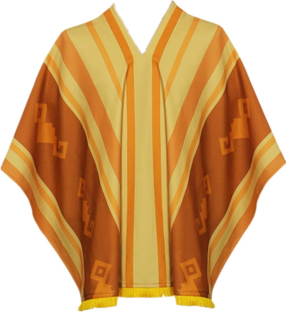 Adult Kids Camilo Cosplay Costume Cape Camilo Madrigal Shawl Cloak Robe Outfits Halloween for Boys Girls