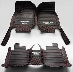 TOBILE Compatible with Dodge Challenger Charger Durango Pterodactyl Cool Bo Cool Wei Feng Zhe Kai Collar Dodge RAM 2009-2023 car Floor mat (Black red/Black red)