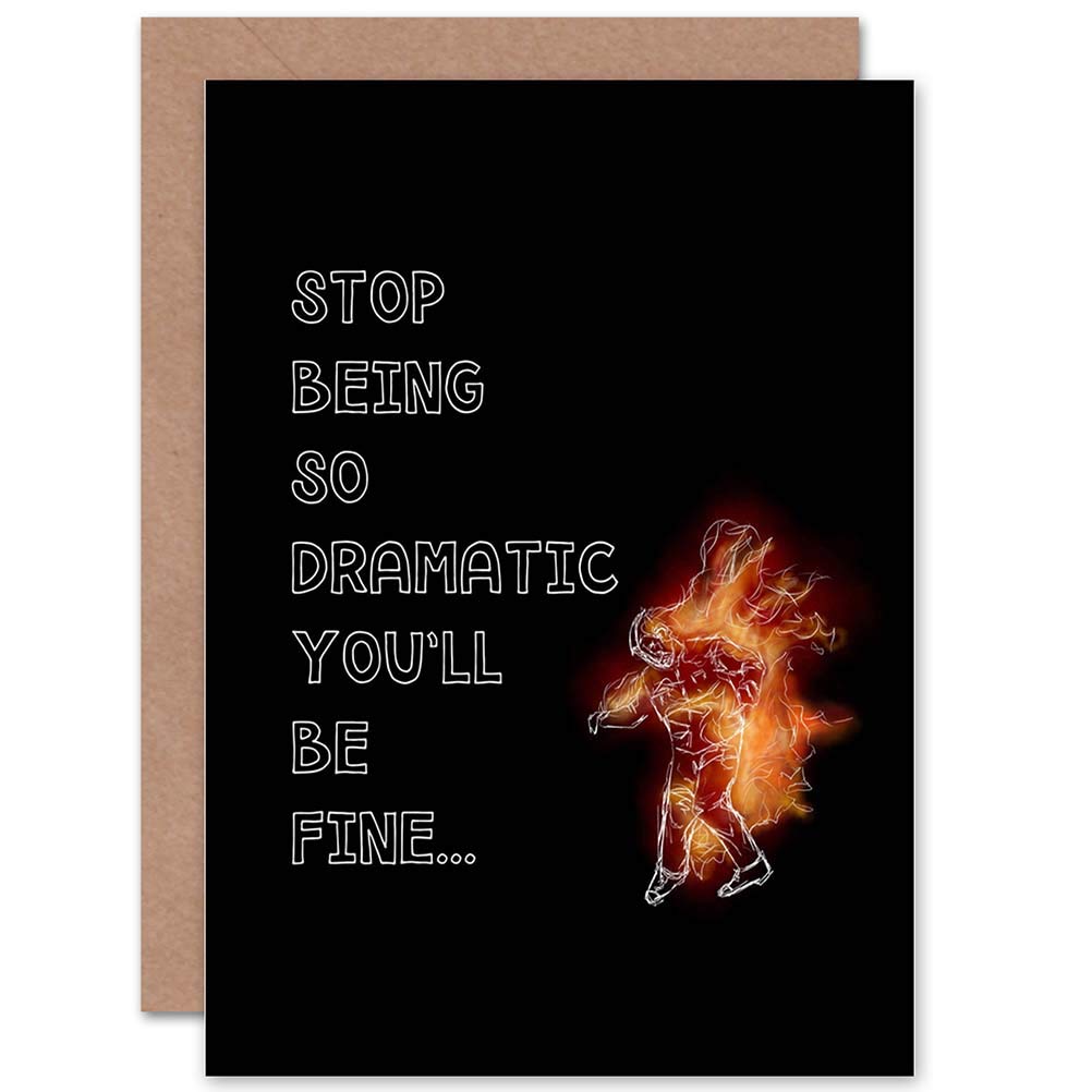 Artery8 - Greeting Card - Funny - Get Well Soon - Black