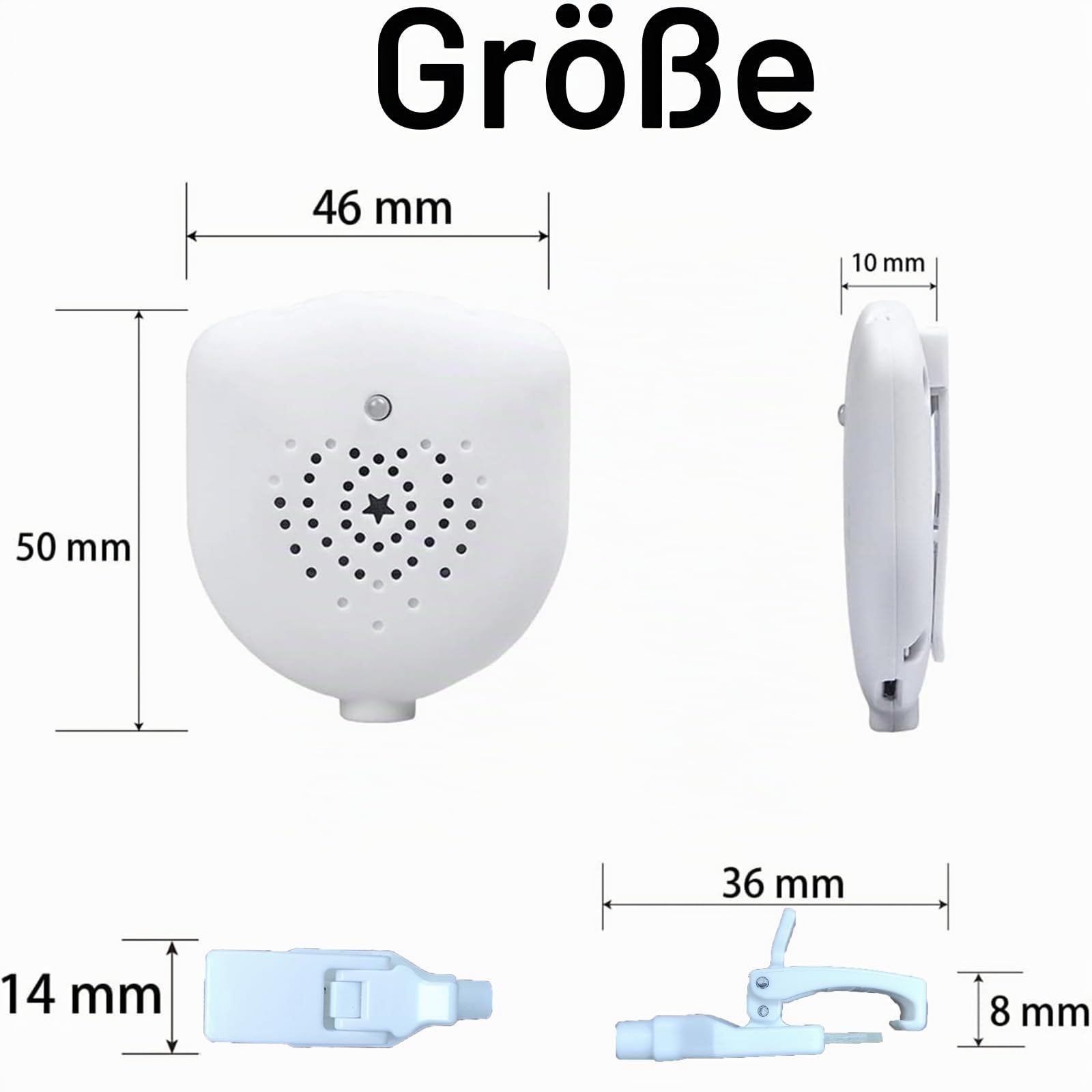 Bettnässalarm für Jungen & Mädchen: USB-aufladbar, mit Musikoption, Vibrationsalarm und Musikoption+Vibrationsalarm – Vereinfachung des Nachttime-Toilettentrainings